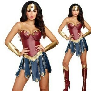 Red and blue DC Comics Wonder Woman costume